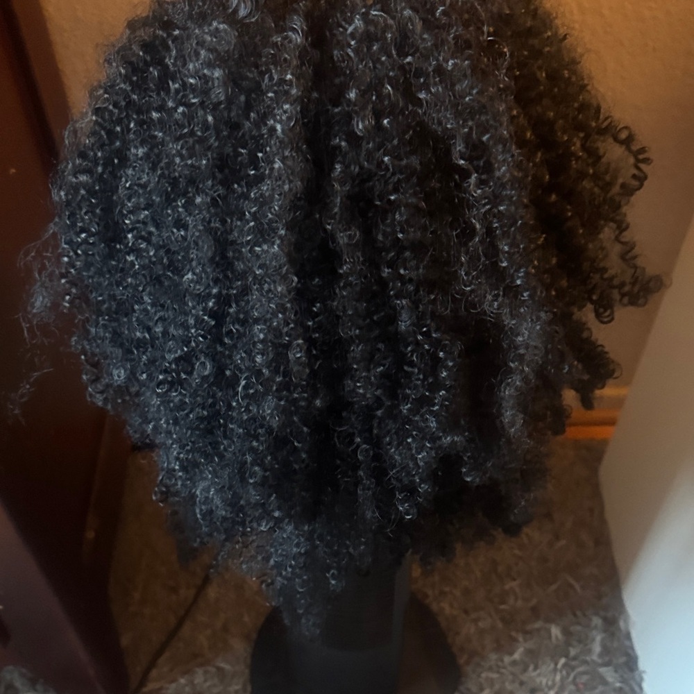 Curly Black Wig for Women